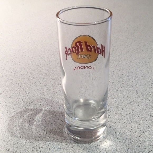 NEW LONDON Red Lettering - Hard Rock Cafe 4” Shooter Shot Glass With Box - Picture 7 of 13